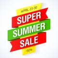 Super Summer Sale banner