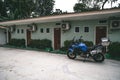 Super Tenere motorcycle parking at the jungle resort in Gopeng.