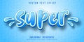 Super text, cartoon style editable text effect