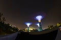 Super Tree Grove Gardens by the Bay is the one of attractive Singapore`s landmark Where five-minute walk from Bay front MRT Statio