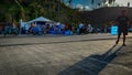 Super Typhoon Odette Philippines. People queuing for hours to get safe clean drinking water. Surigao City.