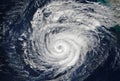 Super Typhoon, tropical storm, cyclone, hurricane, tornado, over ocean. Weather background. Typhoon, storm, windstorm, superstorm
