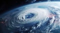 Super Typhoon, tropical storm, cyclone, hurricane, tornado, over ocean. Weather background. Typhoon, storm, windstorm, superstorm