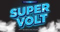 Super Volt 3D editable text effect template Royalty Free Stock Photo
