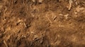 Charcoal Mulch Texture Background With Dark Beige And Bronze Tones