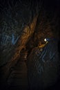 Super wide angle picture from Ialomieti cave in Bucegi mountains