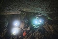 Super wide angle picture from Ialomieti cave in Bucegi mountains