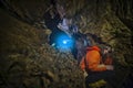 Super wide angle picture from Ialomieti cave in Bucegi mountains