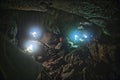 Super wide angle picture from Ialomieti cave in Bucegi mountains