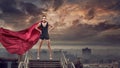 Super woman with red cape