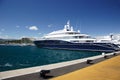 Super Yacht in Antible Royalty Free Stock Photo