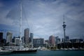 Super yacht sailboat in Auckland harbour, New Zealand