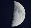 Super zoom of lunar eclipse for cool background Royalty Free Stock Photo