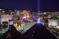 Superb aerial view of Strip, Las Vegas and Casinos Royalty Free Stock Photo