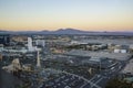 Superb aerial view of Strip, Las Vegas and Casinos Royalty Free Stock Photo