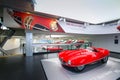 A superb Alfa Romeo 1900 C52 Disco Volante model on display at The Historical Museum Alfa Romeo Royalty Free Stock Photo