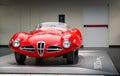 A superb Alfa Romeo 1900 C52 Disco Volante model on display at The Historical Museum Alfa Romeo