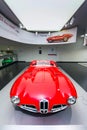 A superb Alfa Romeo 1900 C52 Disco Volante model on display at The Historical Museum Alfa Romeo