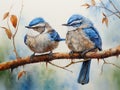 Superb Blue Wrens