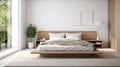 Superb Clean Minimalistic Bedroom Interior AI Generated