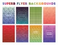 Superb Flyer Backgrounds. Royalty Free Stock Photo