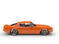 Superb orange vintage muscle car Royalty Free Stock Photo