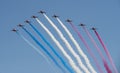 Royal Air Force Aerobatic team - The Red Arrows Royalty Free Stock Photo