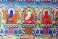 Superb Tibetan Buddhist thangka, traditional painting depicting Buddha