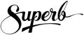 Superb - custom calligraphy text