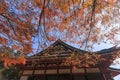 Superb view, fall color at Hieizan Enryakuji, Japan in the autum Royalty Free Stock Photo