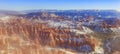 Superb view of Inspiration Point of Bryce Canyon National Park Royalty Free Stock Photo