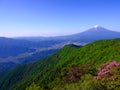Superb view of Mt. Fuji from Mitsutoge