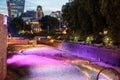 Superbloom at the Tower of London at Dusk Royalty Free Stock Photo