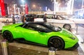 Supercar Lamborghini huricane greeen color