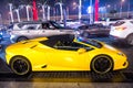 Supercar Lamborghini huricane yellow color