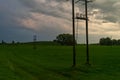 Dramatic sky before storm. Dark clouds Royalty Free Stock Photo