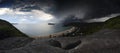 Supercell storm over Broken Bay Pearl Beach NSW Australia Royalty Free Stock Photo