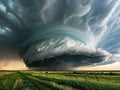 Supercell storm in Tornado Alley