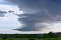 Supercell thunderstorm cloud