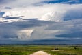 Supercell thunderstorm cumulonimbus cloud Royalty Free Stock Photo