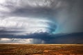 Supercell thunderstorm with dramatic sky Royalty Free Stock Photo