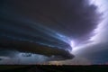 Supercell thunderstorm and extreme weather