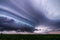 Supercell thunderstorm and stormy sky Royalty Free Stock Photo