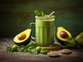 Supercharge Your Day: Power-packed Avocado, Spinach and Chia Smoothie!