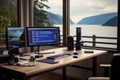 Supercharge your video editing efficiency with dual monitors for an enhanced workspace