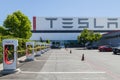 Superchargers at Tesla Motors factory.