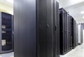 Supercomputer clusters in the room of modern data center