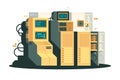 Supercomputer System Array Royalty Free Stock Photo