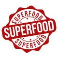 Superfood grunge rubber stamp