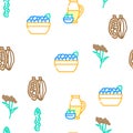 Superfood Natural And Vitamin Icons Set Vector